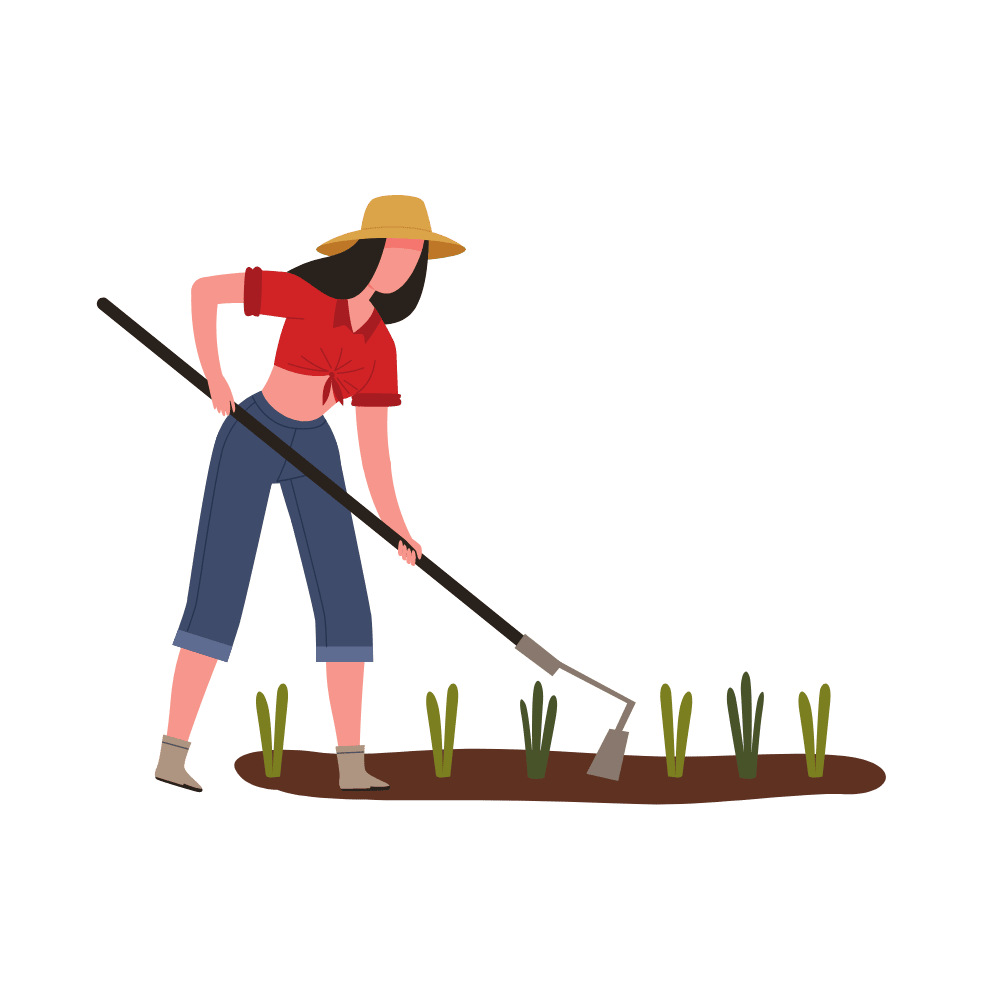 Woman gardening