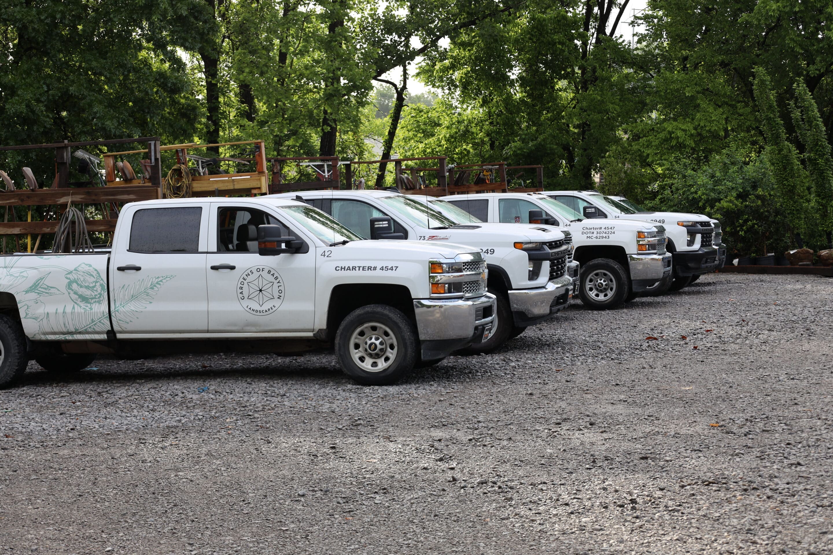 Men talking about plants